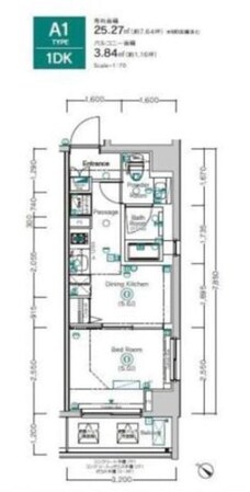 XEBEC長原の物件間取画像